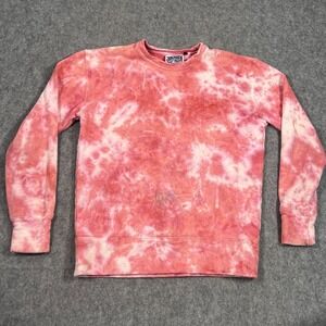 Jungmaven Hemp Organic Cotton Red Tie Dye Boxy Sweatshirt Women's Size XS